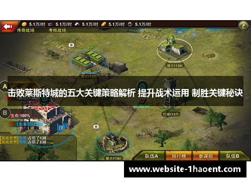 击败莱斯特城的五大关键策略解析 提升战术运用 制胜关键秘诀