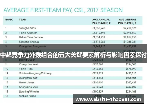 中超竞争力外援组合的五大关键要素解析与影响因素探讨