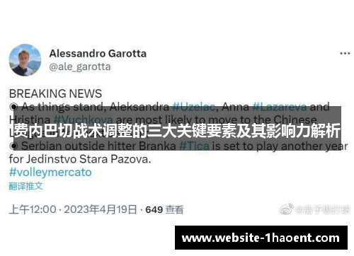费内巴切战术调整的三大关键要素及其影响力解析 费内巴切战术调整的三大关键要素及其影响力解析